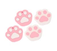 PartyKindom 4pièces Housses De Clé Maison Silicone Motif Patte De Chat Accessoires Porte-clés Originaux Et Coques Douces Set Pour Protection Et Décoration
