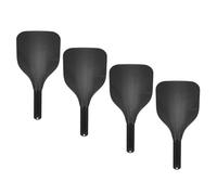 PartyKindom 4pièces Lot De Masques Faciaux Plastique Pour Coiffure Avec Poignée Protection Pour Coupes De Cheveux Et Laques Réutilisable Et Facile à Ranger