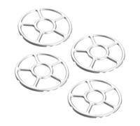 PartyKindom 4pièces Support Fourchette Antidérapant Pour Cuisinière Gaz Anneaux De Wok Pour Poêles Et Casseroles Rack Pour Cuisine Électrique