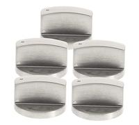 PartyKindom 5 pièces Boutons de de Cuisinière Acier Inoxydable Jeu de Remplacements pour Réchauds à Gaz Compatible Plupart des Faciles à Manipuler et Durables