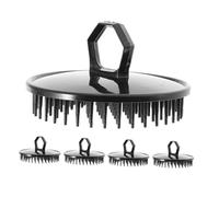 PartyKindom 5 pièces Brosse à Cheveux Portable Antistatique Brosse de Massage Exfoliante pour Auto Nettoyante et Compacte pour Shampooing et Soins Du Voyage