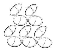 PartyKindom 5 Pièces Compact Mirror Set Double Sided Magnification Portable Travel Makeup Mirrors for Purse Round Foldable for Women and Men