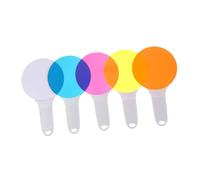 PartyKindom 5 pièces Filtres Colorés Éducatifs pour Garçon Fille Planches Plastique Solides à Primaires Scientifique Montessori pour Apprentissage et Expérience Sensorielle