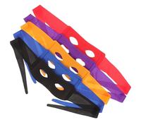 PartyKindom 5 Pièces Masque Demi-face Halloween PVC Composite, Bal Homme | Style Élégant et Cool, Fixation Facile, Tenue Confortable, pour Défilés, Costumes et Soirées Costumées
