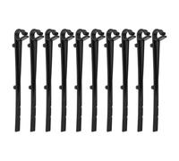 PartyKindom 50 Clips de Fixation pour Protège-gouttière en Maille Abs Noir, 50 Pièces, Résistants Vent et Solide, pour Installation de Gouttières de Toit Résidentiel