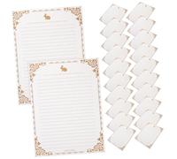 PartyKindom 50 feuilles Papier à Lettre Vintage Kraft Décoratif pour Notes et Rétro Fournitures Artistique pour Lettres et