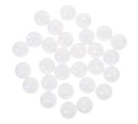 PartyKindom 50 Pièces Accessoires de jouets à balle réparation de poupées bébés nourrissons toi insert de fabricant de bruit de jouets insert de fabricant de bruit de hochet Plastique blanche