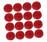PartyKindom 50 Pièces Autocollants Cachet de Cire Auto Adhésifs Rouge avec Branche Olivier Sceau de Lettres pour Invitations Mariage Cartes Enveloppes et Décoration DIY