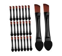 PartyKindom 50 Pièces Double Ended Eyeshadow And Eyebrow Brush Disposable Angled Makeup Tool For Precise Brow Definition And Travel Friendly Application