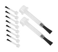 PartyKindom 50 pièces Lot de Pinceaux de Rechange pour Vernis Semi-Permanent et Liquide Poils Doux Usage Unique Brosse pour Trempage et Huile Nourrissante Manucure et Pédicure Précises et