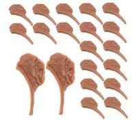 PartyKindom 50 Pièces Miniature Steak Model Realistic Artificial Meat Decoration for Photography DIY Craft Kitchen Display and Market Scene