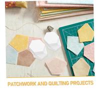 PartyKindom 500 Pièces Modèles Papier Hexagone pour Patchwork Gabarits Couture et Portables Formes Quilting Diy pour Travaux Manuels et Décoration Maison
