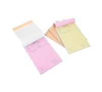 PartyKindom 5pièces Carnet De Reçus Duplicata Parties Avec Papier Cartonné Cahier Commande Portable Pour Petites Entreprises Factures Et Quittances Loyer Pour Artisanat Et Commerces