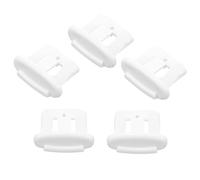 PartyKindom 5pièces Clips Pour Panier De Lave-vaisselle Accessoires De Remplacement Faciles à Installer Capuchons De Glissière Durables Compatibles Avec Plusieurs Modèles