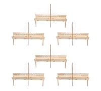 PartyKindom 6 Ensembles Kit de Modèle de Pont à Haubans DIY pour Projet Scientifique Stem Puzzle Bois pour Développement des Compétences Moteurs Fins et Apprentissage des Sciences