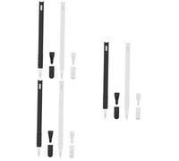 PartyKindom 6 Pcs Piggy Silicone Boîte Cas Porte-Plume Cochon Motif Cas pour Crayon Stylo Cap Gel De Silice Cas pour Crayon Stylet Porte-Stylo Blanc Deuxième Génération Accessoires