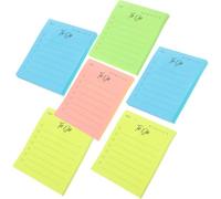 PartyKindom 6 Pièces Autocollants Mémo en Papier, Bloc-notes Double Face