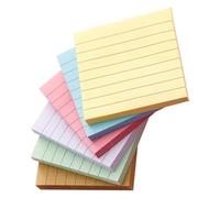 PartyKindom 6 Pièces Blocs-notes Autocollants Colorés en Papier | Usage Maison et Marquage de Pages, pour Étudiants, Fichiers et Tableaux Blancs