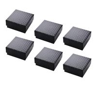 PartyKindom 6 pièces Boîte à Bijoux avec Mousse Intérieure Boîte Cadeau pour Collier Bague et Pendentif Organiseur Léger et Portable pour Offrir à Femme ou Amie