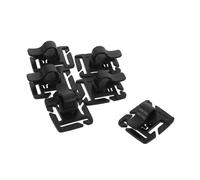 PartyKindom 6 Pièces Clips Tube Vessie Rotatifs Noir Fixation Antidérapante pour Tuyau Hydratation à Dos Installation Rapide pour Randonnée Camping Outdoor