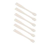 PartyKindom 6 pièces Cuillères Cosmétiques Métal Spatules Visage pour Crème et Masque Facial Applicateurs Pratiques et Légers pour Soins Peau