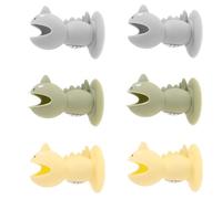 PartyKindom 6 Pièces Étui de Brosse à Dents Réutilisable en Silicone | Protection Stable et Serrée, Usage en Dortoir, pour Famille et Colocataires, Format Portable