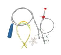 PartyKindom 6 pièces Kit de Outils de Débouchage Flexibles pour Évier et Canalisation Crochet de Nettoyage Longue Portée pour Cuisine et Salle de Bain Élimination des Bouchons et Résidus