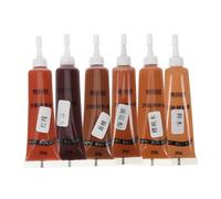 PartyKindom 6 pièces Pâte de Réparation pour Meubles et Sols Pâte de Remplissage pour Rayures et Kit Multi Cerisier Hêtre Acajou Santal Rouge