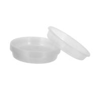 PartyKindom 6 pièces Soucoupes Transparentes Plastique pour Plantes Lot de Assiette Ronde pour Pots de Fleurs Arrosage Pratique pour Intérieur Protection Débordements et Propreté Assurée