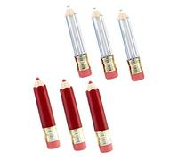 PartyKindom 6 Pièces Tubes à Lèvres Vides Forme Crayon Transparent Et Rouge Conteneurs Cosmétiques Pour Diy Rouge à Lèvres Et Échantillons Léger Et Compact Pour Voyage
