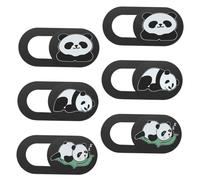 PartyKindom 6 pièces Webcam Cover Slider Set with Panda Pattern Ultra Privacy Protection for Laptop Tablet and Desktop Easy to Install Accessory