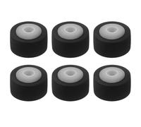 PartyKindom 6 Rouleaux Presseurs pour Magnétophone Cassette en Plastique et Caoutchouc, 13x6,5x2 Mm, Compatibles Enregistreur Personnel et Voiture