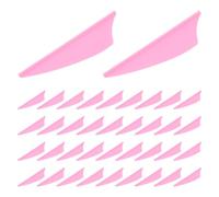 PartyKindom 60 Pièces Queue de Flèche de Remplacement pour Tir à l'arc Plumage de Flèche Légères Forme Bouclier Plastique Rose et Flèches Tir à l'arc Extérieur et Fabrication de Flèches DIY