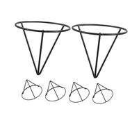 PartyKindom 6pièces Conteneur Hydroponique Métal Support De Germination Triangulaire Station De Propagation pour Balcon Et Plantes Intérieur Culture sans Sol