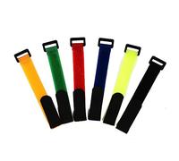 PartyKindom 6pièces Lot de Attaches Câbles Réutilisables Nylon Sangles Scratch Colorées pour Organisation des Fils Et Gestion Facile des Cordons