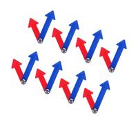 PartyKindom 8 Pièces Aiguille D'horloge des Lumières Réveil De Trappe Dire L'heure Kit De D'horloge pour Les Enfants Sablier Autocollants Trousses Jouets Temps Rond Plastique