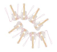 PartyKindom 8 Pièces DIY Wood Guitar Cutouts for Wooden Craft Project Unfinished Blank Guitar Slices for Painting and Music Theme Party Educational Toy