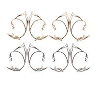 PartyKindom 8 Pièces Ear Cuff Earrings Women Non Piercing Lightweight Fairy Ear Clip Minimalist Elf Jewelry For Renaissance Party Wedding