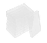 PartyKindom 8 Pièces Porte-Cartes de Visite Transparent Organisateur de Cartes Mini contenants avec couvercles Stockage de Cartes de Visite Petits récipients en Plastique récipient de Carte PP