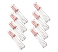 PartyKindom 8 Pièces Transparent Lip Gloss Tubes With Wand Refillable Plastic Lip Balm Containers For Diy Makeup And Travel Touchups