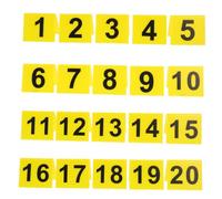 PartyKindom 80 pièces Marqueurs Numérotés Double-face Acrylique Signalisation Compacte pour Table Utilisation Polyvalente Restaurants Hôtels Conférences et Investigation
