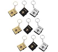 PartyKindom 9pièces Porte-clés Bible Forme De Pendentif Décoration Suspendue Cadeau Pour Amis Et Famille Lot De Mini Porte-clés
