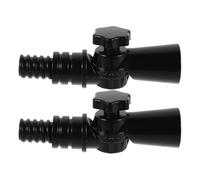 PartyKindom Adaptateur D'angle Rotatif Joint Pivotant Robuste pour Perche Télescopique en ABS 2pcs Compatibilité Large pour Balai et Rallonge, Usage Domestique