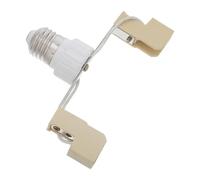 PartyKindom Adaptateur de Douille E27 vers R7s Dimensions 13,5x10x3,5 Cm en Céramique Blanc, Convertisseur pour Ampoule Halogène pour Bureaux et Espaces de Vie
