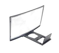 PartyKindom Agrandisseur d'Écran de Téléphone Portable Incurvé 12 Pouces Support Pratique, Loupe 3D pour Smartphone, Amplificateur d'image en Acrylique et ABS, pour Regarder