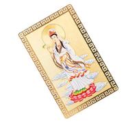 PartyKindom Amulette Religieuse Portable en Alliage D'aluminium Magnésium, Petite Carte de Bénédiction Légère et Résistante, Design Compact pour Présent