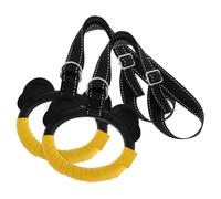 PartyKindom Anneaux de Gymnastique pour Garçon Fille avec Sangles Réglables Anneaux de Traction Robustes pour Entraînement à Développement Force et Stabilité Set Adaptable pour Âges