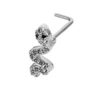 PartyKindom Anneaux De Nez Acier Inoxydable Motif Serpentin Forme Bijoux Piercing Nez Confortables Et Durables Pour Femmes Septum Et Nostril