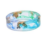 PartyKindom Bague Créative en Résine Dorée Feuille D'or 17 Mm Accessoire de Mode Féminin Soirées et Fêtes Bijou Artisanal Décoratif Unique