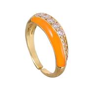 PartyKindom Bague Réglable Femme Ouverte Plaquée Cuivre Bijoux Fidget Anneau Ajustable Fête Anniversaire